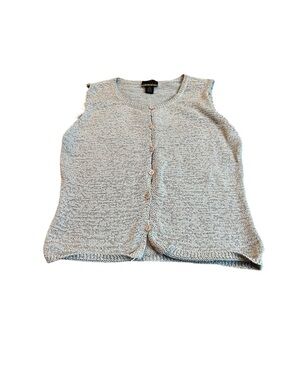 SIGRID OLSEN gray sweater vest